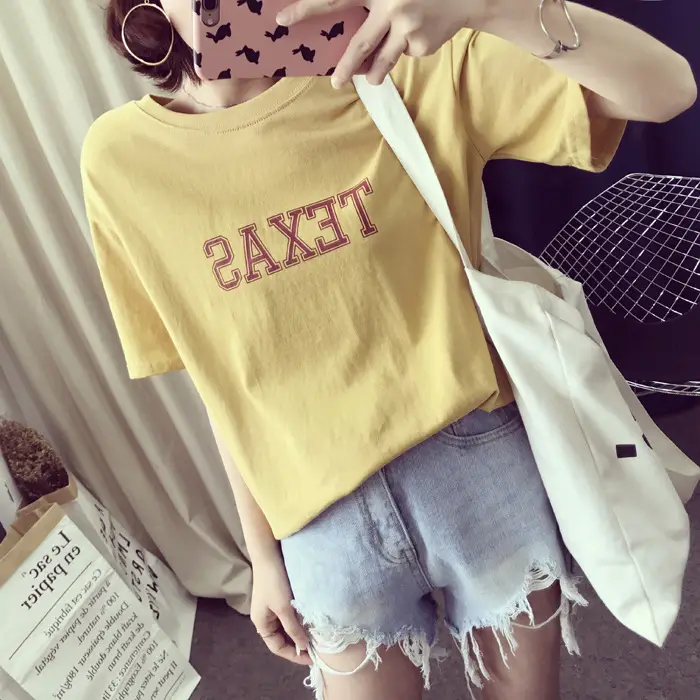 Texas Printed Loose Fit T-Shirt for Women — feature 10