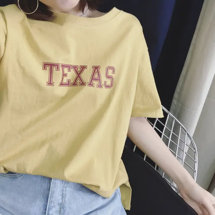 Texas Printed Loose Fit T-Shirt for Women — feature 12