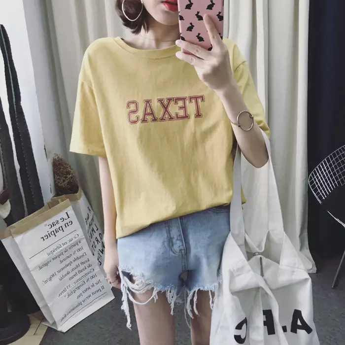 Texas Printed Loose Fit T-Shirt for Women — feature 13