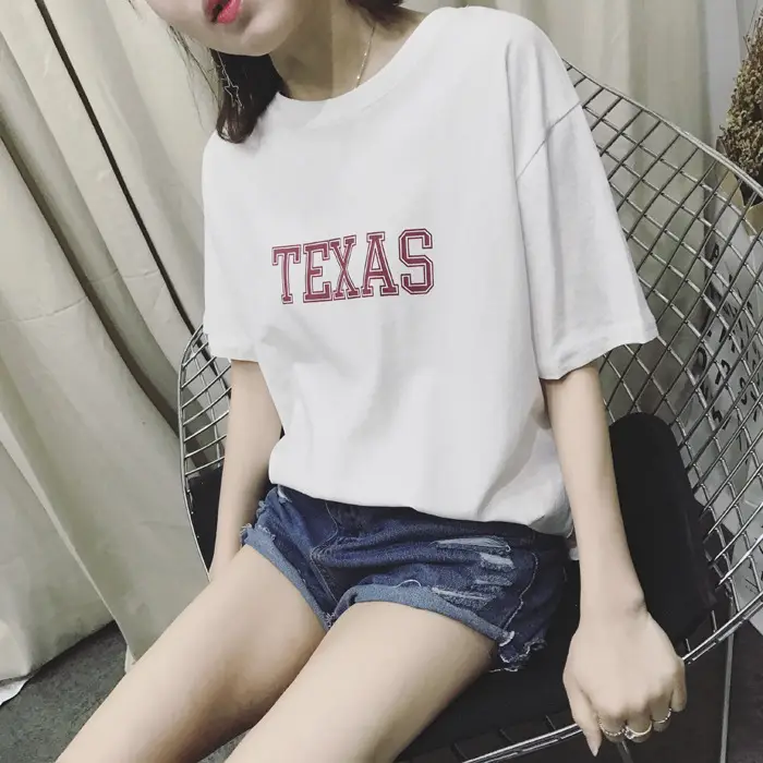 Texas Printed Loose Fit T-Shirt for Women — feature 16