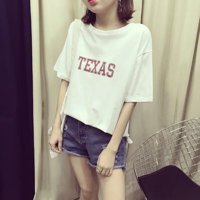Texas Printed Loose Fit T-Shirt for Women — feature 18