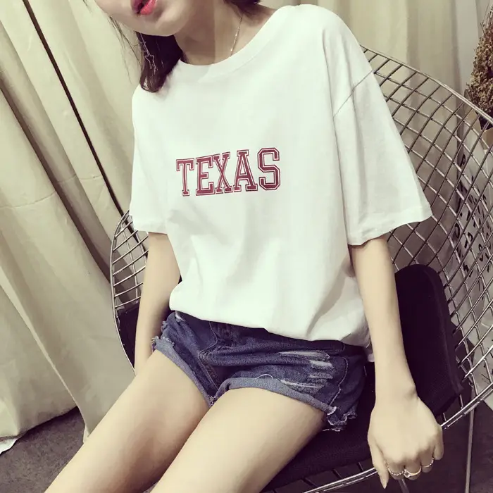 Texas Printed Loose Fit T-Shirt for Women — feature 19