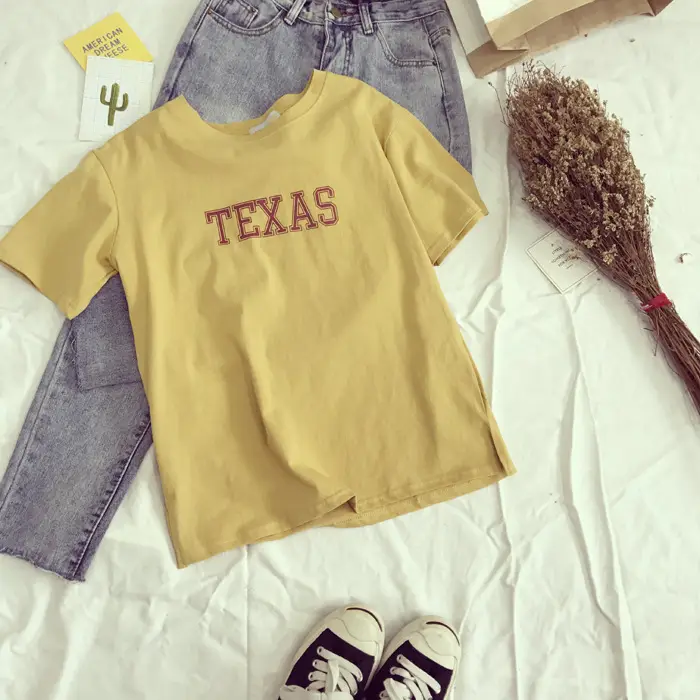 Texas Printed Loose Fit T-Shirt for Women — feature 20