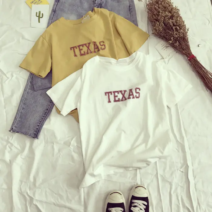 Texas Printed Loose Fit T-Shirt for Women — feature 21