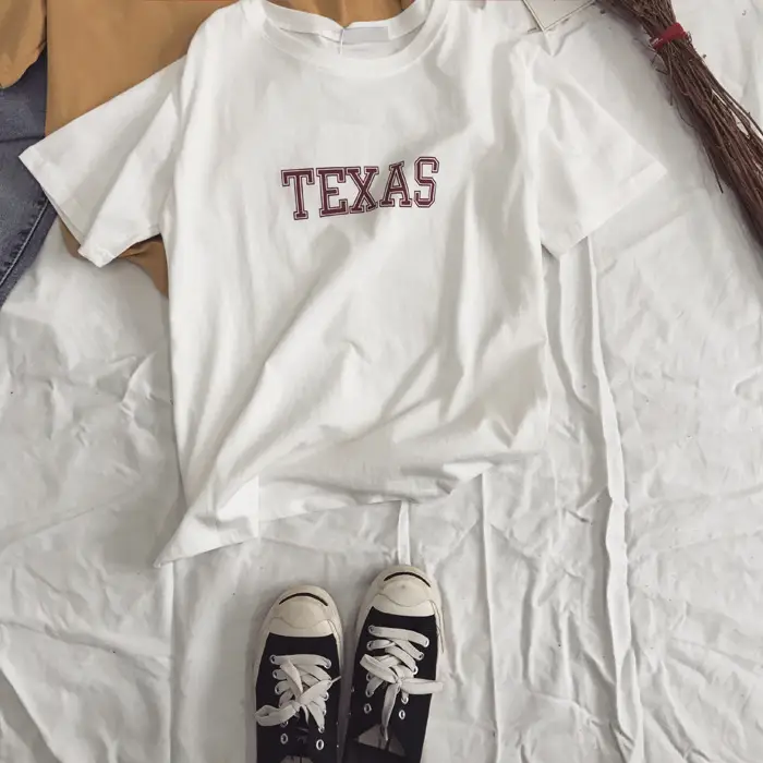 Texas Printed Loose Fit T-Shirt for Women — feature 23
