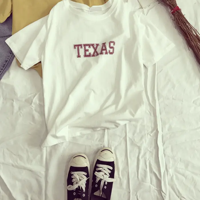 Texas Printed Loose Fit T-Shirt for Women — feature 24