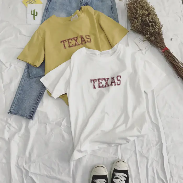 Texas Printed Loose Fit T-Shirt for Women — feature 25