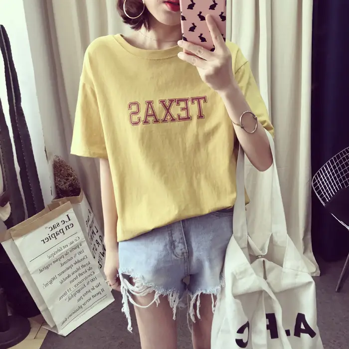 Texas Printed Loose Fit T-Shirt for Women — feature 8