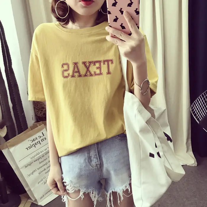 Texas Printed Loose Fit T-Shirt for Women — feature 9