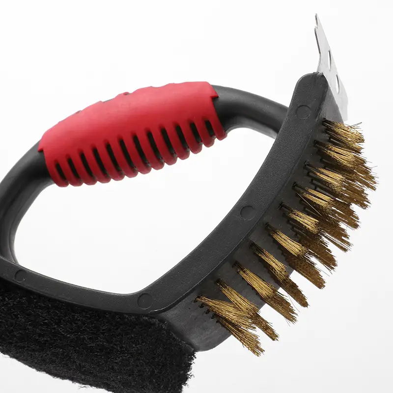 Three-In-One BBQ Cleaning Brush with Heart Design - Image 5