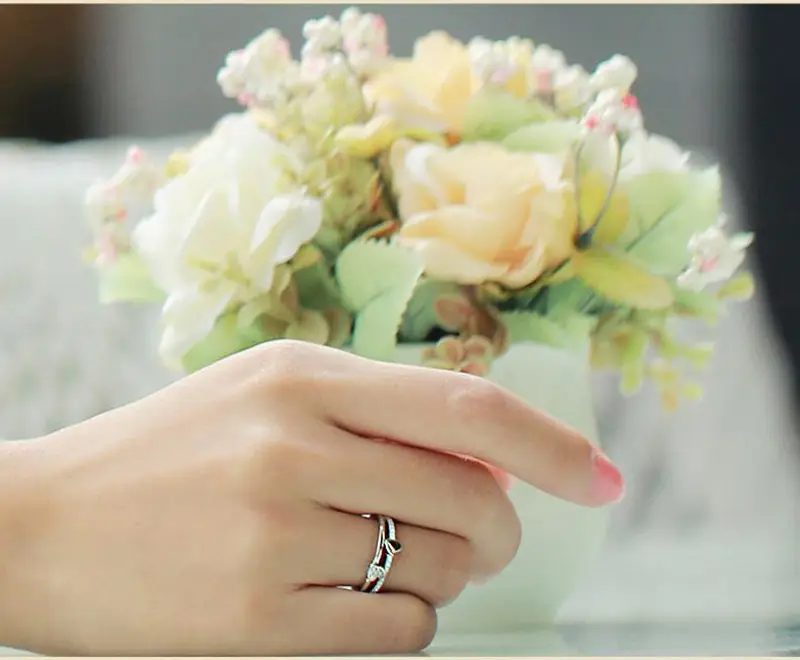 Korean Style Double Layer Heart Diamond Ring — feature 20