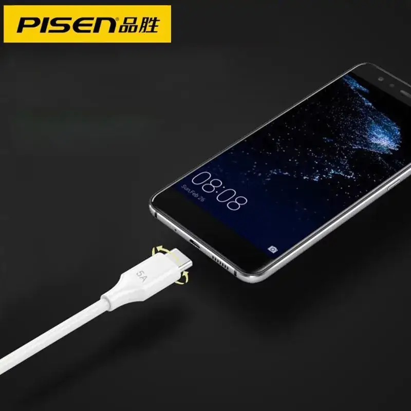 Pinsheng Type-C Cable 120W Fast Charge Silver 2m - Image 29