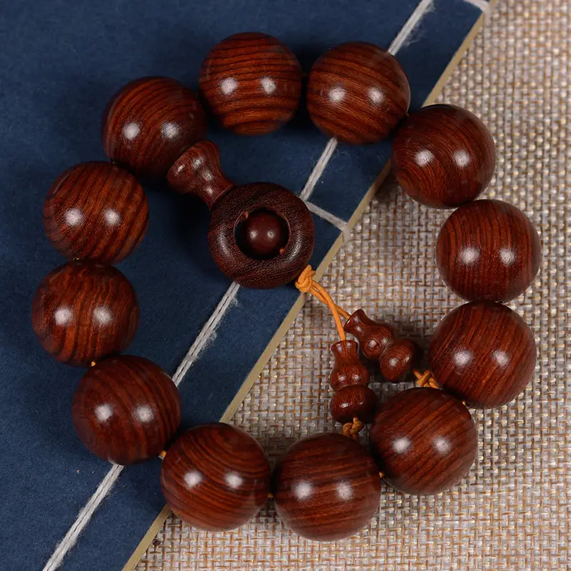 Mahogany Wen Play Buddha Bracelet for Men Women