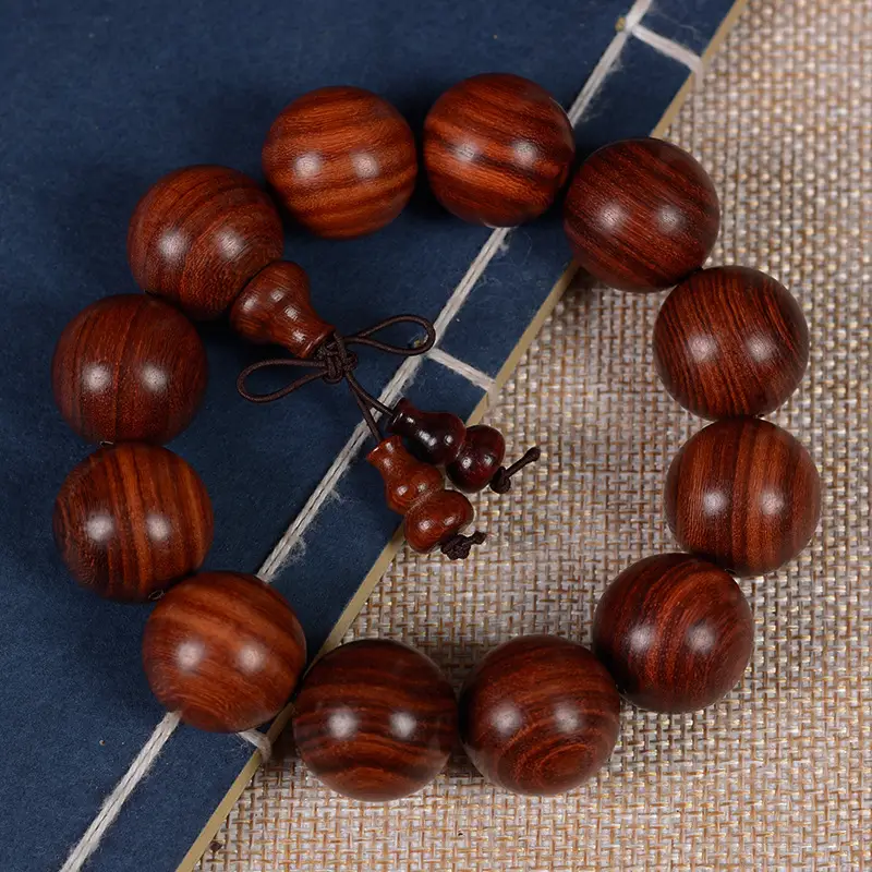 Mahogany Wen Play Buddha Bracelet for Men Women