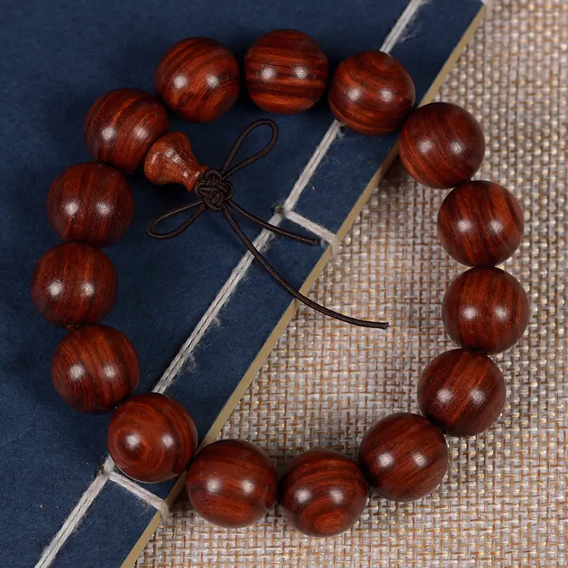 Mahogany Wen Play Buddha Bracelet for Men Women — feature 2