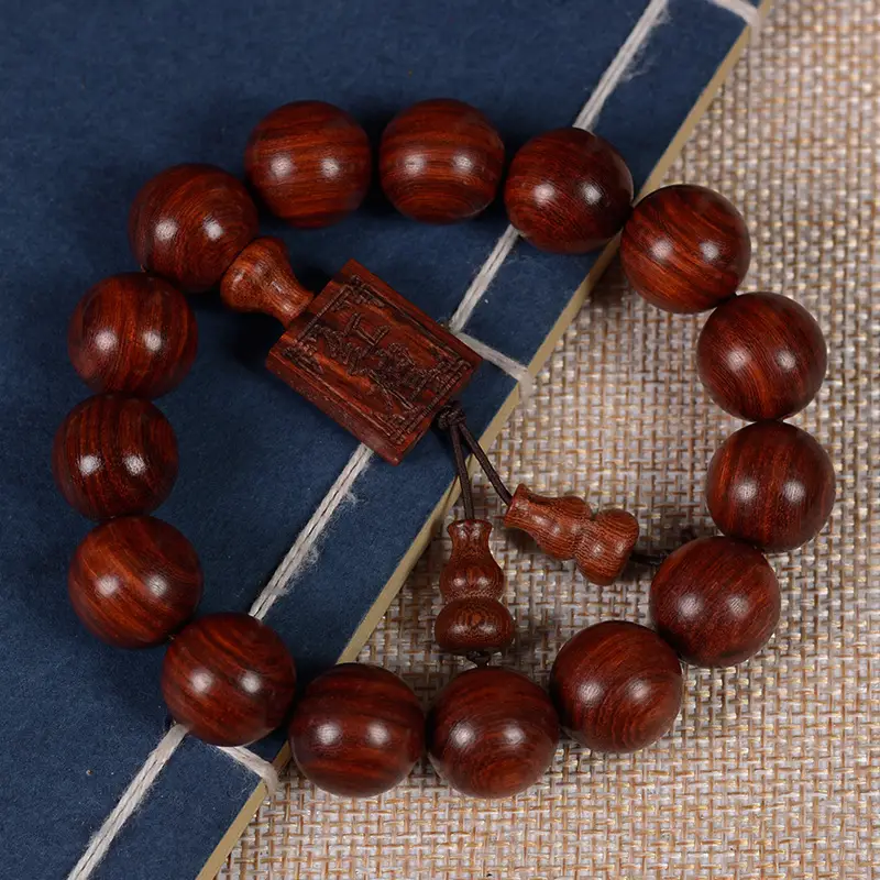 Mahogany Wen Play Buddha Bracelet for Men Women