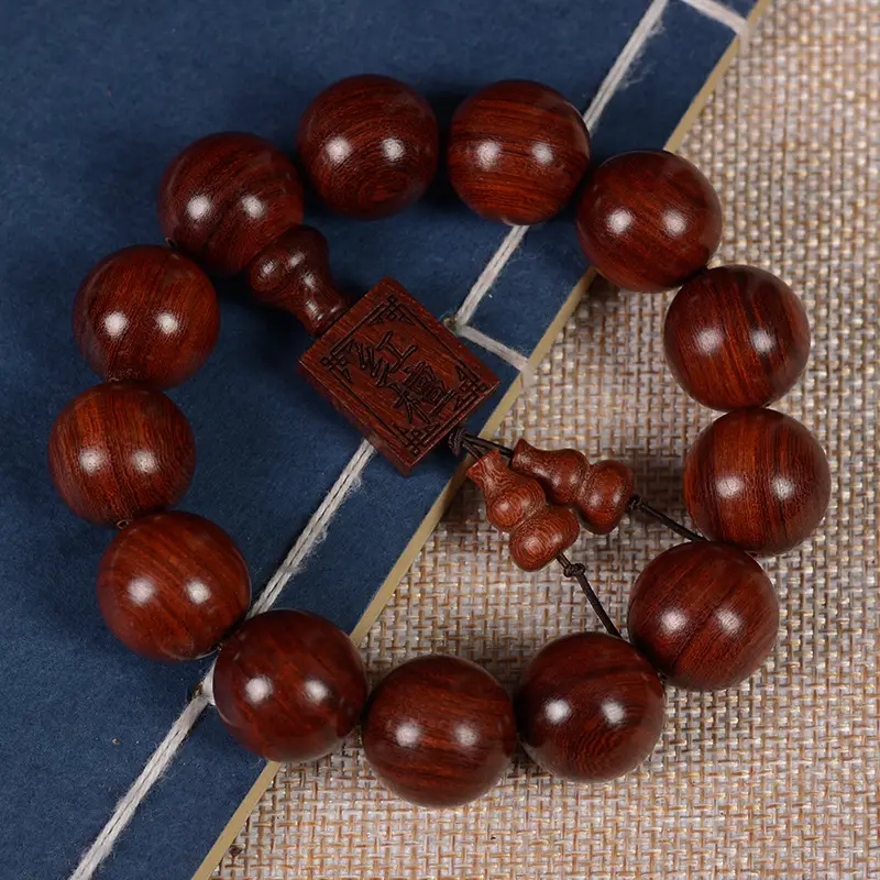 Mahogany Wen Play Buddha Bracelet for Men Women