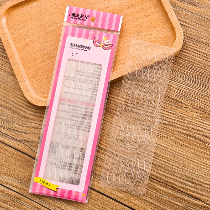 Magic Beauty Lace Double Eyelid Sticker Natural Invisible Traceless Beauty Sticker Mesh Olive-Shaped Eyelid Sticker - Image 6