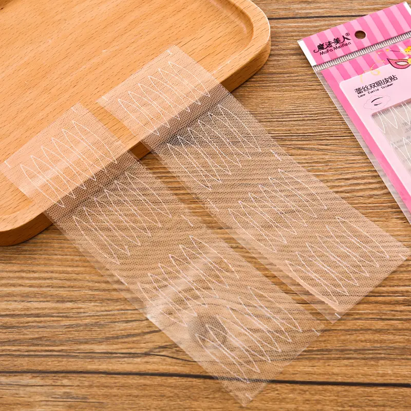 Magic Beauty Lace Double Eyelid Sticker Natural Invisible Traceless Beauty Sticker Mesh Olive-Shaped Eyelid Sticker - Image 7