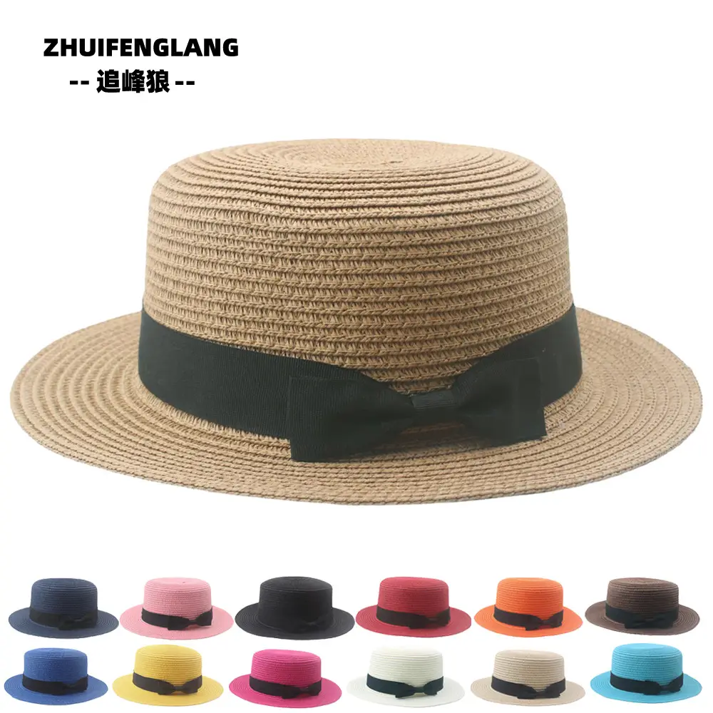 Black Big-Brimmed Wolf Collapsible Sun Hat for Men Women — feature 110