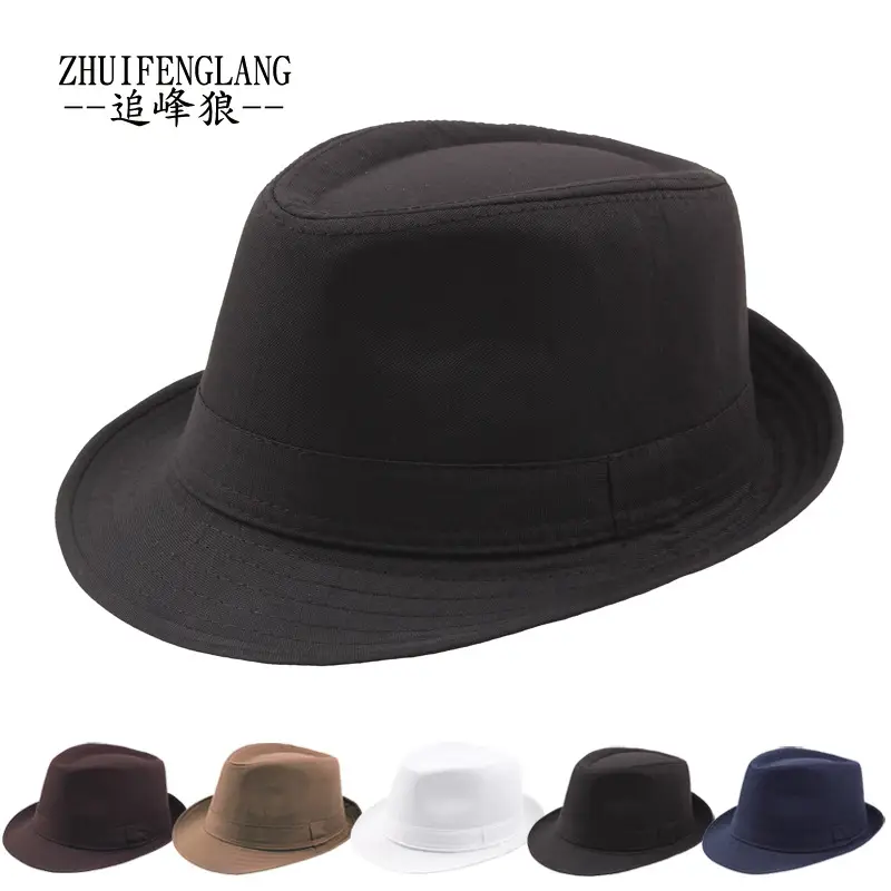 Black Big-Brimmed Wolf Collapsible Sun Hat for Men Women — feature 18