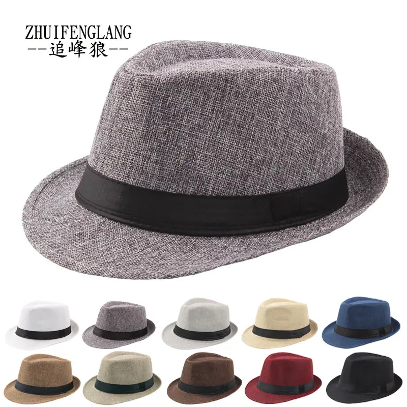 Black Big-Brimmed Wolf Collapsible Sun Hat for Men Women — feature 2