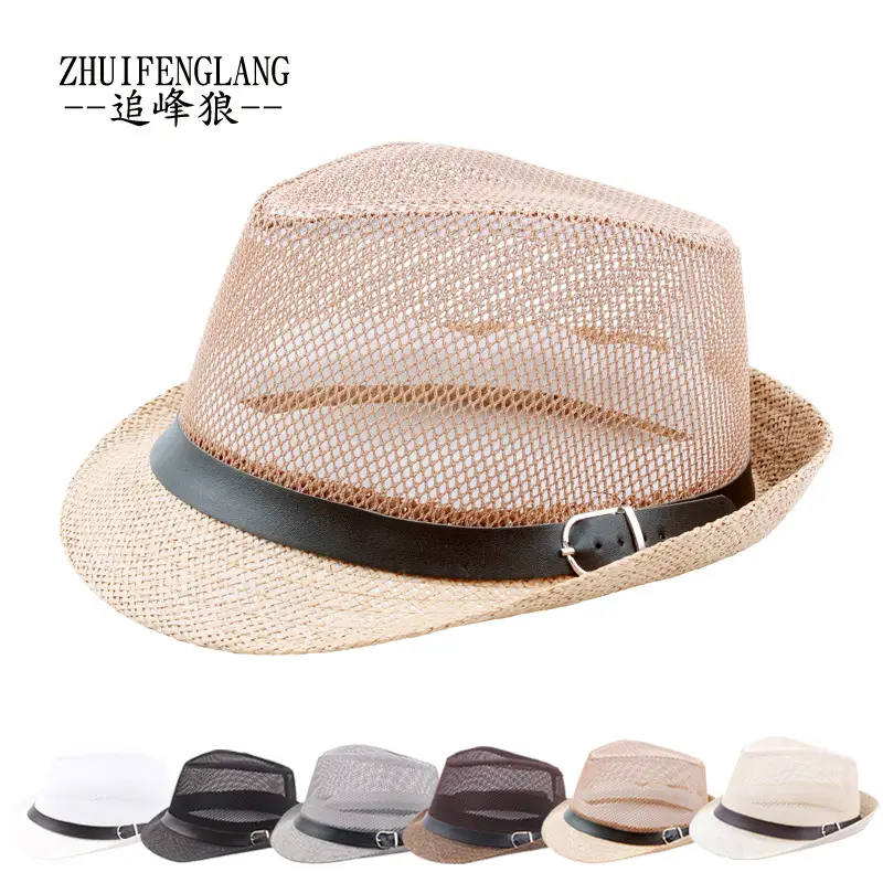 Black Big-Brimmed Wolf Collapsible Sun Hat for Men Women — feature 32