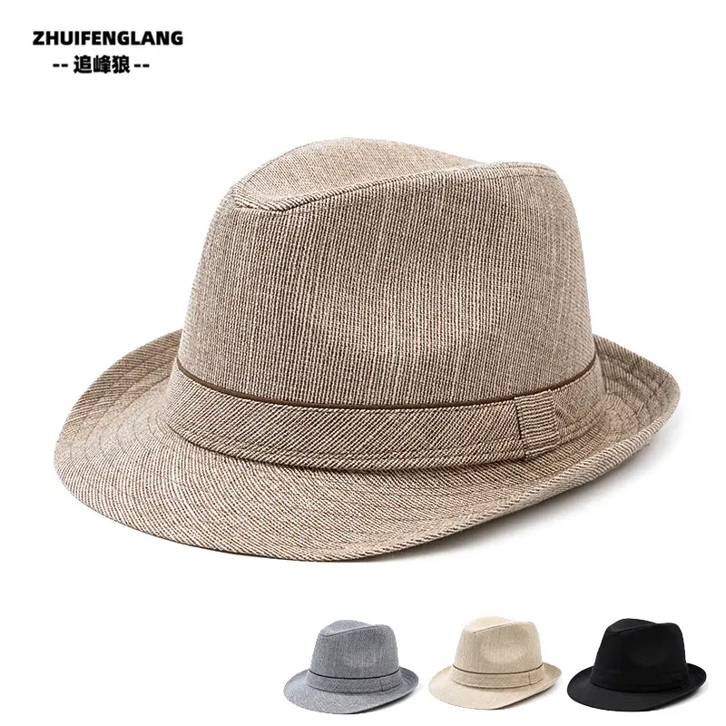Black Big-Brimmed Wolf Collapsible Sun Hat for Men Women — feature 34