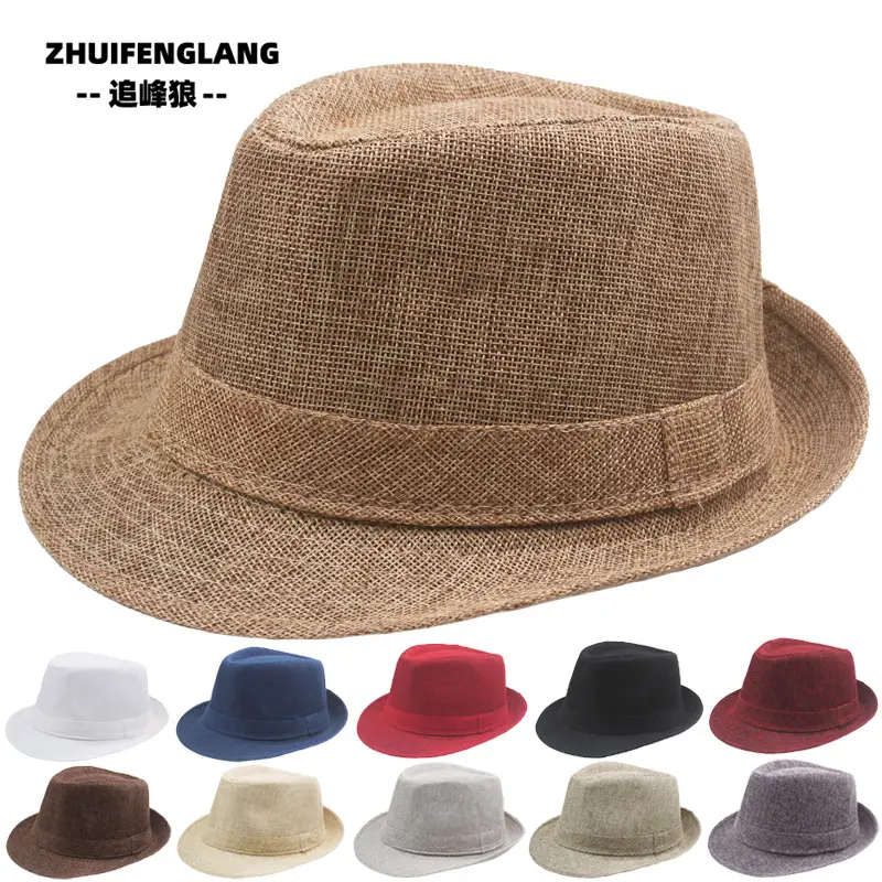 Black Big-Brimmed Wolf Collapsible Sun Hat for Men Women — feature 4