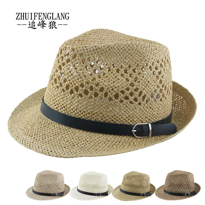 Black Big-Brimmed Wolf Collapsible Sun Hat for Men Women — feature 44