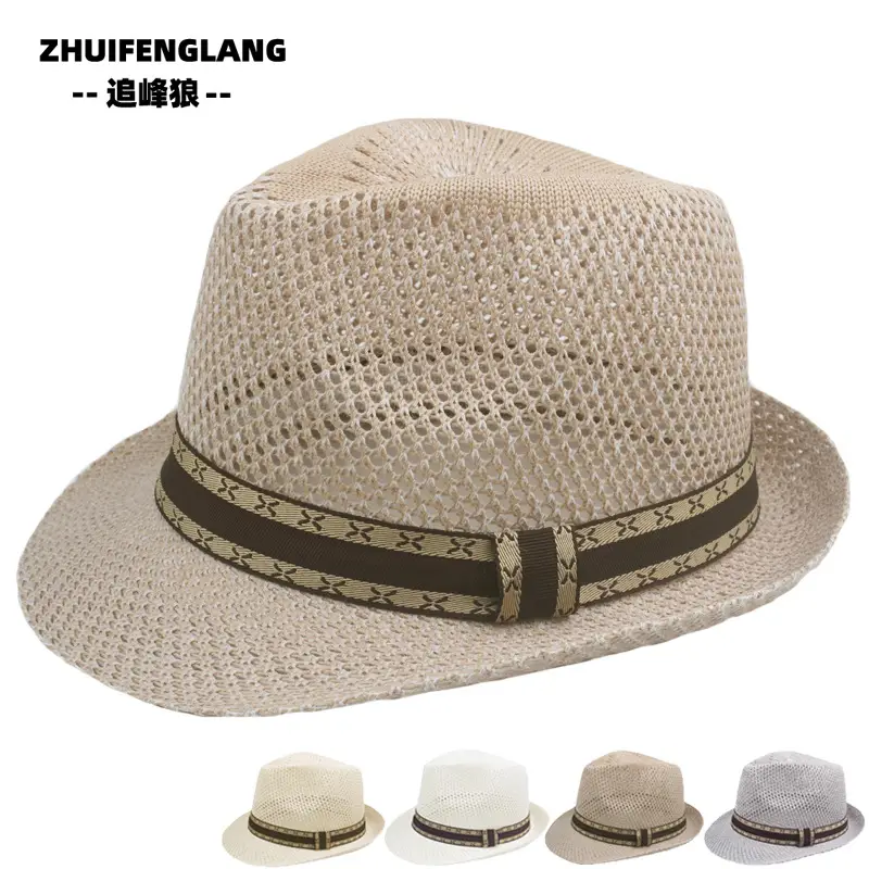 Black Big-Brimmed Wolf Collapsible Sun Hat for Men Women — feature 50