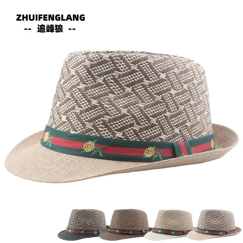 Black Big-Brimmed Wolf Collapsible Sun Hat for Men Women — feature 52