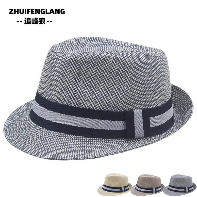 Black Big-Brimmed Wolf Collapsible Sun Hat for Men Women — feature 68