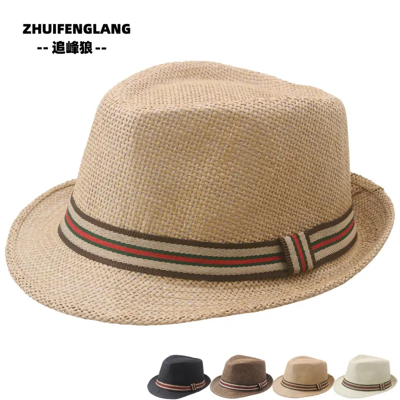 Black Big-Brimmed Wolf Collapsible Sun Hat for Men Women — feature 74