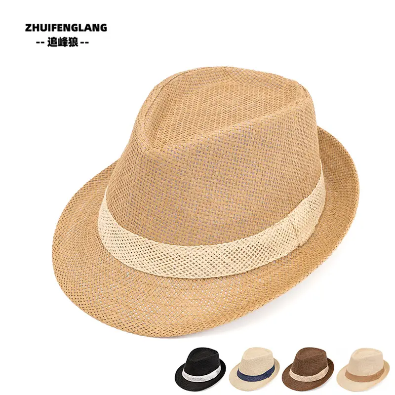 Black Big-Brimmed Wolf Collapsible Sun Hat for Men Women — feature 8