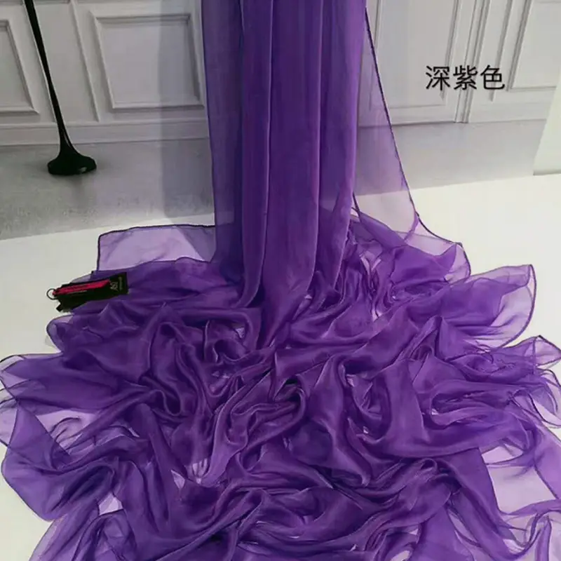 Ultra-Thin Ice Silk Scarf Women Solid Color - Image 11