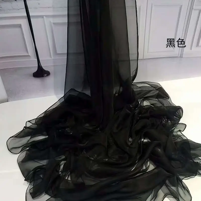 Ultra-Thin Ice Silk Scarf Women Solid Color - Image 13