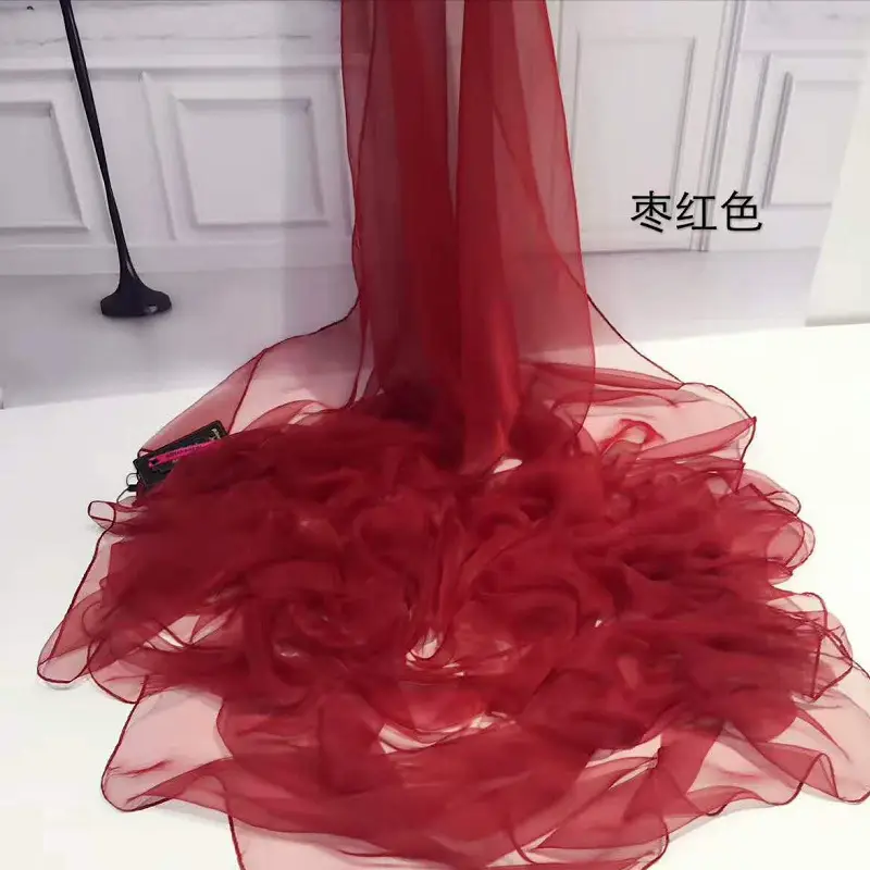 Ultra-Thin Ice Silk Scarf Women Solid Color - Image 17