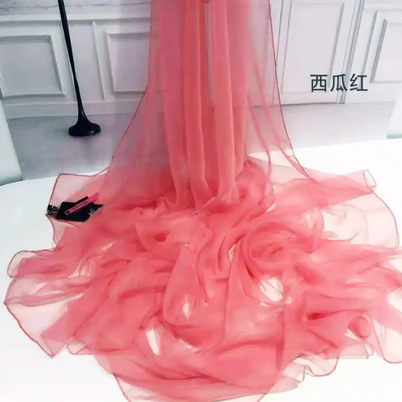 Ultra-Thin Ice Silk Scarf Women Solid Color - Image 2