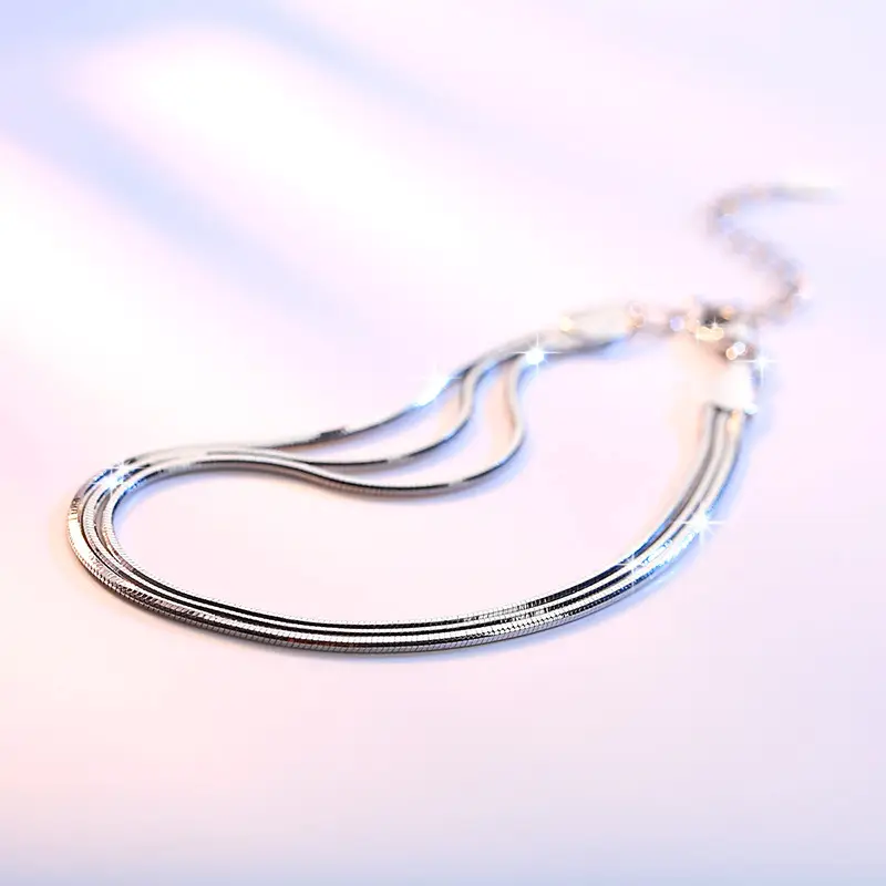 Women's Rose Gold Snake Bone Bracelet Wholesale