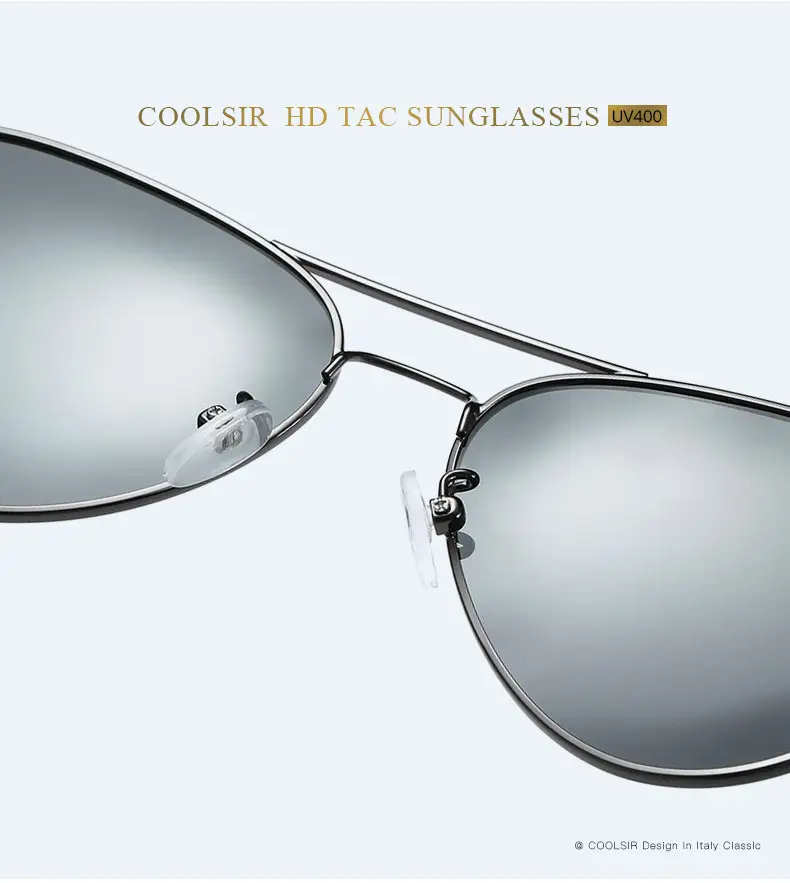 Men Polarized Sunglasses Gold Frame Toad Mirror Driving Glasses — feature 13