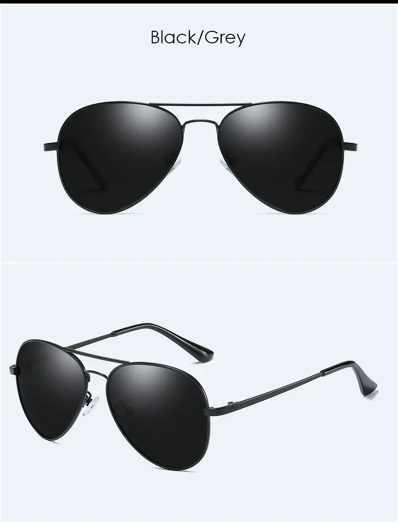 Men Polarized Sunglasses Gold Frame Toad Mirror Driving Glasses — feature 7