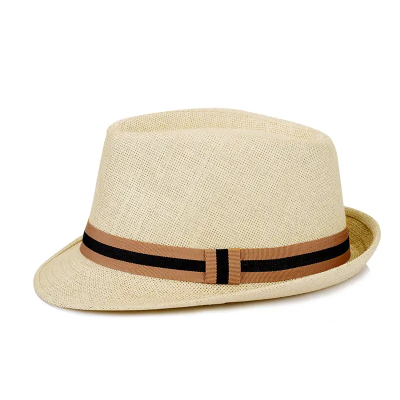 Men's Korean Wave Sun Hat Beige Straw Summer - Image 6
