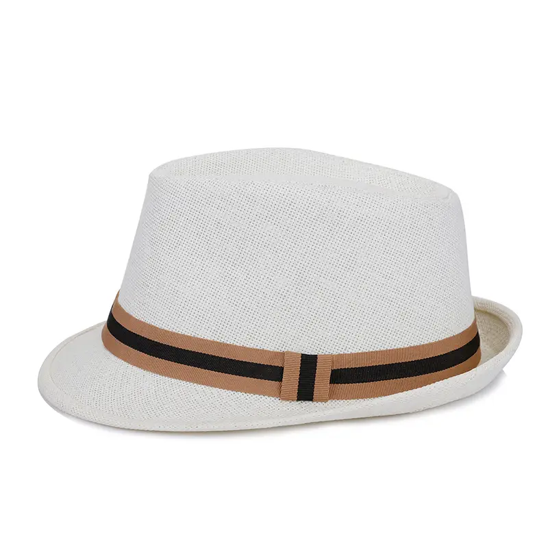 Men's Korean Wave Sun Hat Beige Straw Summer - Image 7