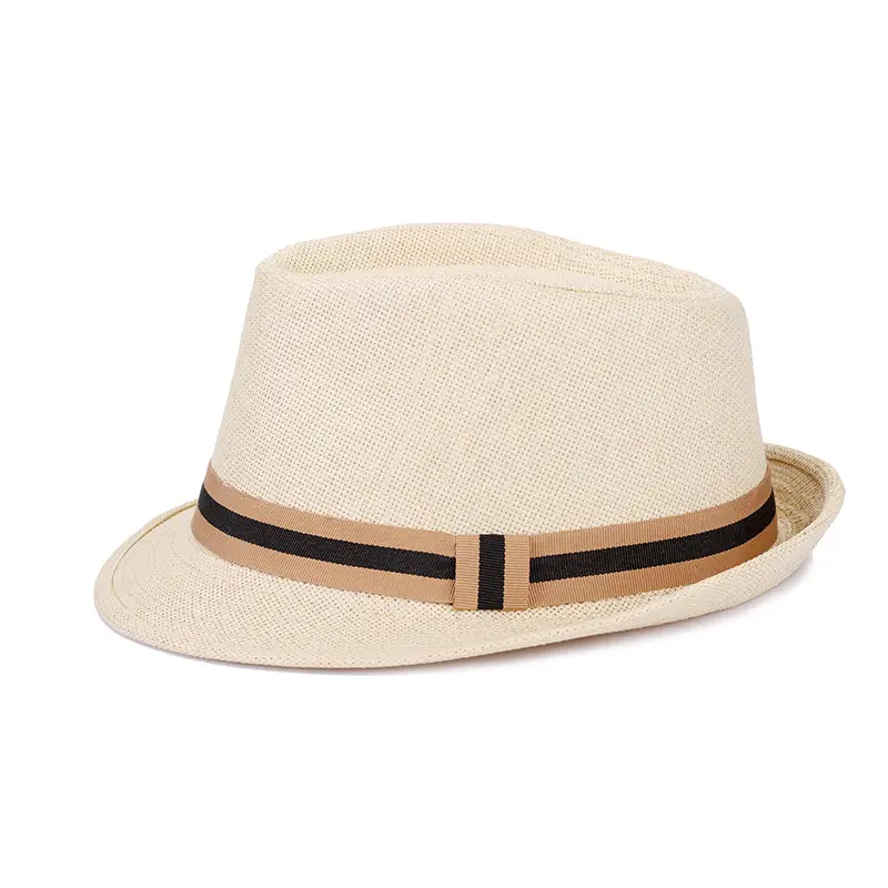 Men's Korean Wave Sun Hat Beige Straw Summer - Image 10