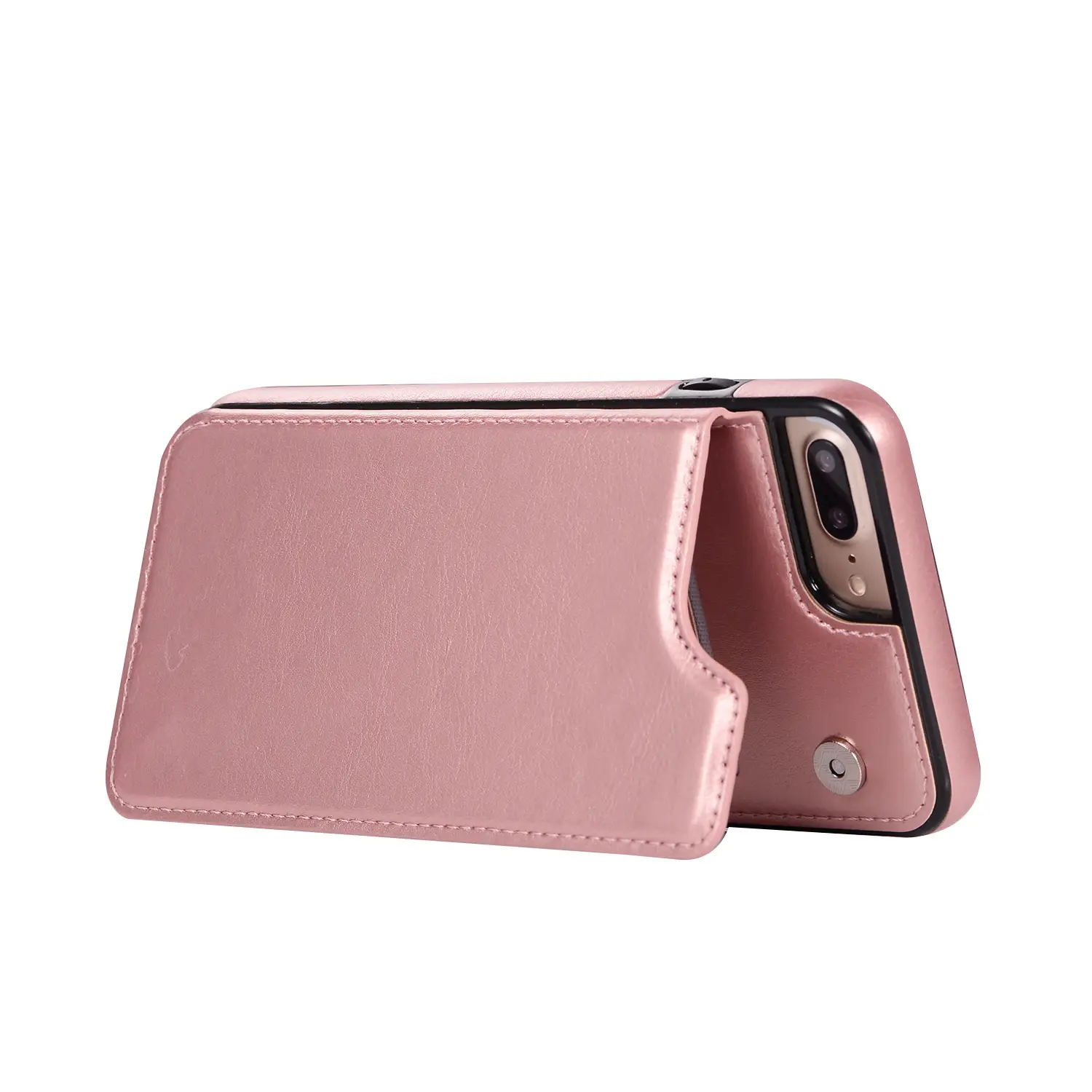 Blue Leather 3-D Crazy Horse Mobile Phone Case with Card Holder - Image 11