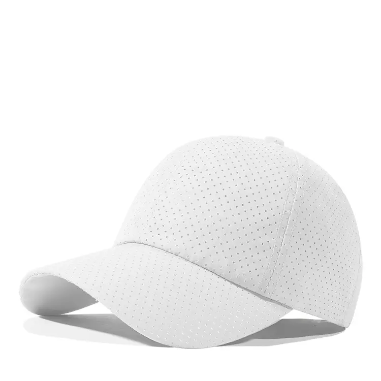 Men Punched Mesh Cap Light Grey Casual - Image 10