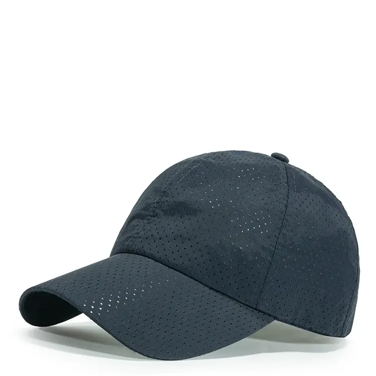 Men Punched Mesh Cap Light Grey Casual - Image 7