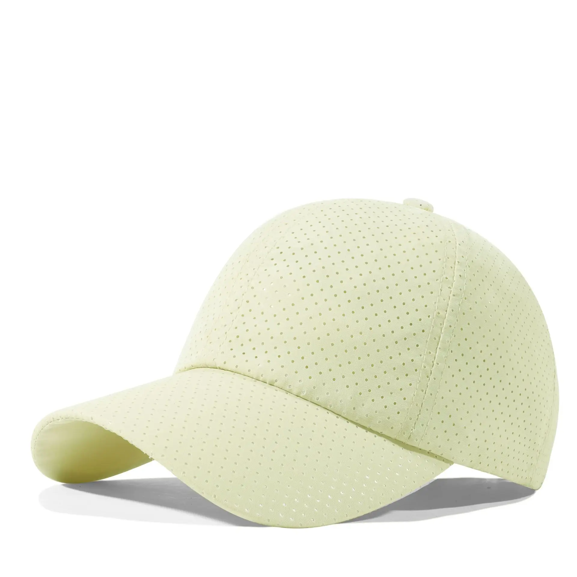 Men Punched Mesh Cap Light Grey Casual - Image 8