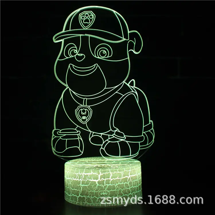 Paw Patrol 3D LED Night Light Lamp - Image 2